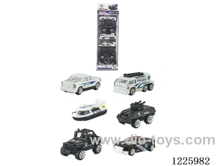 Alloy Scooter Police Vehicle (6PCS)