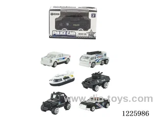 Alloy Scooter Police Vehicle (6 mixed)