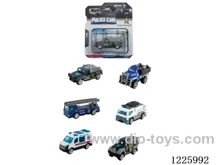 Alloy Scooter Police Vehicle (6 mixed)