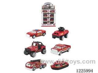 Alloy Scooter Fire Vehicle (24PCS,6 mixed)