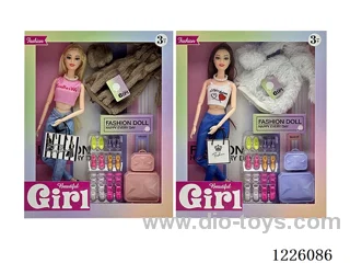 2 mixed 11.5 inch 11 Joints Barbie set