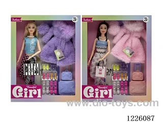 2 mixed 11.5 inch 11 Joints Barbie set