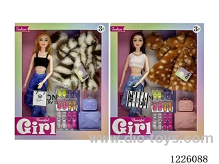 2 mixed 11.5 inch 11 Joints Barbie set