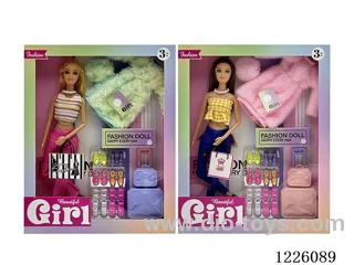 2 mixed 11.5 inch 11 Joints Barbie set