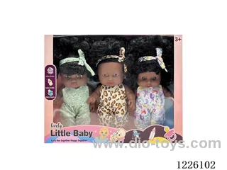 8 inch 3D eyes vinyl doll with music