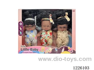 8 inch 3D eyes vinyl doll with music