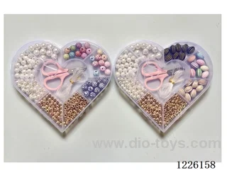 DIY Jewelry Set (6/8/10mm Pearls + 6mm Gold Beads + Spacer Beads + Colored Beads + Scissors Wire (9 compartments))