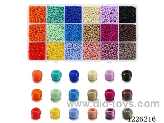 DIY Jewelry Set (3mm Rice Beads + Thread (18 compartments))