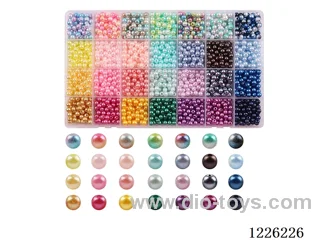DIY Jewelry Set (6mm Pearl + Thread (28 compartments))