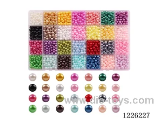 DIY Jewelry Set (6mm Pearl + Thread (28 compartments))