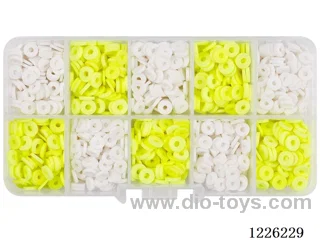 DIY Jewelry Set (Soft ceramic piece beads + thread (10 compartments))