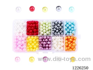 DIY Jewelry Set (6mm Pearls + Thread (10compartments))