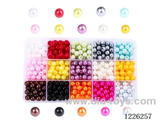 DIY Jewelry Set (8mm Pearls + Thread (15compartments))