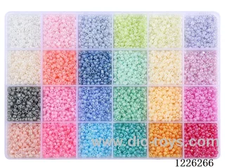 DIY Jewelry Set (3mm Rice Beads + Thread (24 compartments))