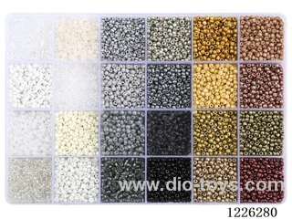 DIY Jewelry Set (3mm Rice Beads + Thread (24 compartments))