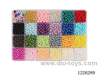DIY Jewelry Set (5mm Pearls + Thread (24 compartments))