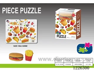Hamburger pizza puzzle