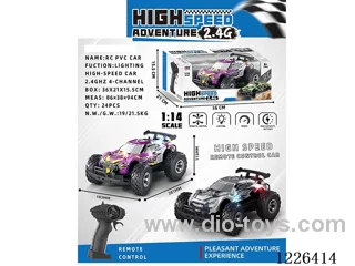 1:14 4ch 2.4G 15KM/H rc car with light included battery