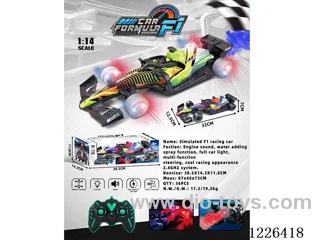1:14 2.4G rc car W L/spray(body lights) included battery