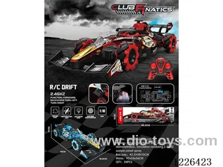1:10 rc stunt car with spray included battery