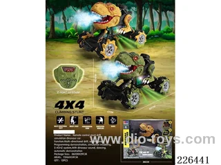 1:16 2.4G rc stunt car with spray included battery