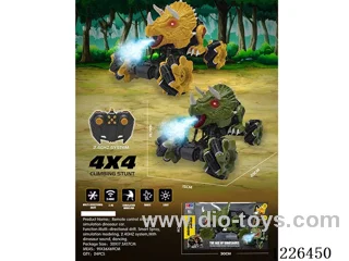 1:18 12ch 2.4G rc stunt car with spray included battery