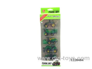 1：64 alloy farm truck toys in window box