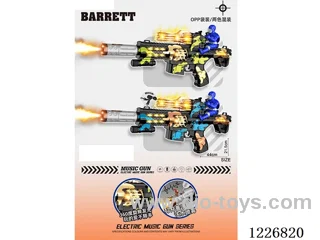 B/O gun with light/spray/gunshot/action (2 color mix)