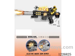 B/O gun with light/spray/gunshot/action