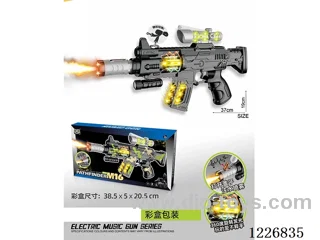 B/O gun with light/spray/gunshot/action