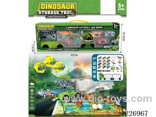 Press Eject Dinosaur Car Set