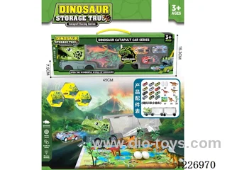 Press Eject Dinosaur Car Set
