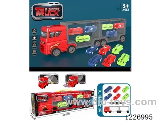 Free wheel storage cargo car + sports car *6