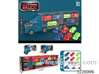 Free wheel storage cargo car + sports car *6