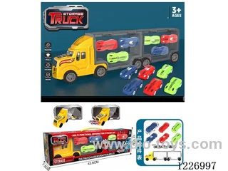 Free wheel storage cargo car + sports car *6