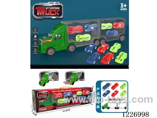 Free wheel storage cargo car + sports car *6
