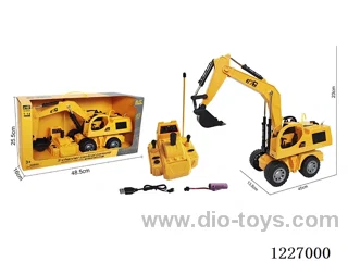 5ch 40MHZ rc excavator with light included battery