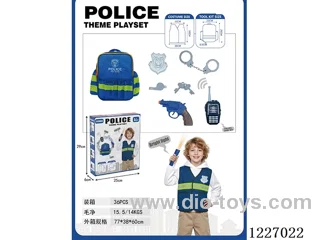 police set + walkie-talkie with music (not included 2*AAA)