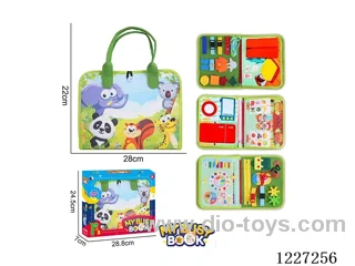 Montessori Early Learning for Kids -Felt 4-page Fruit Farmer Busy Board
