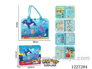 Montessori Early Learning for Kids -5-page Fishing Busy Board