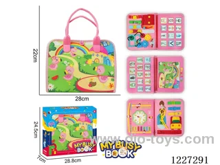 Montessori Early Learning for Kids -5-page Flamingo Busy Book