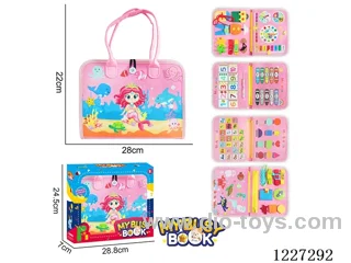 Montessori Early Learning for Kids -5-page Beauty Busy Board