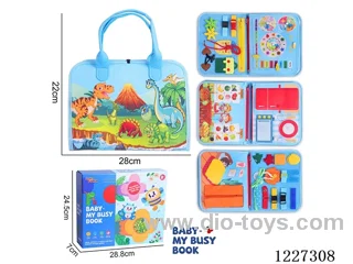 Montessori Early Learning for Kids -Felt 4 Page Fruit Farmer Busy Board