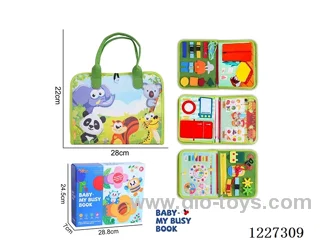 Montessori Early Learning for Kids -Felt 4 Page Fruit Farmer Busy Board