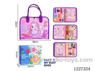 Montessori Early Learning for Kids -Felt 4-page Mermaid Busy Board