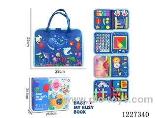 Montessori Early Learning for Kids -5-page Ocean Busy Board