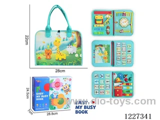 Montessori Early Learning for Kids -4-page Zoo Busy Board