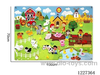 Montessori Early Learning for Kids -Farm Wall Storyboard