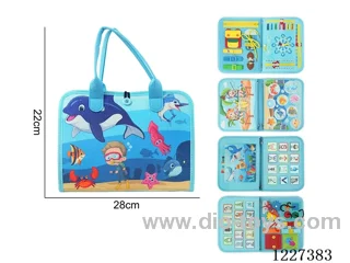 Montessori Early Learning for Kids -5-page Fishing Busy Board