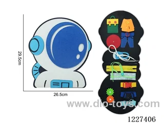 Montessori Early Learning for Kids -Single-Page Spaceship Felt Board